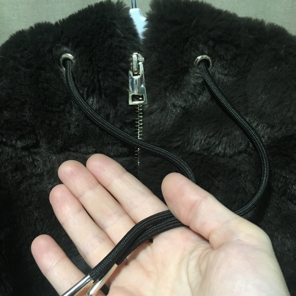 Faux Fur Hoodie Jacket in Brown - Picture 2 of 4